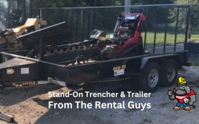 Stand-On Trencher and Trailer