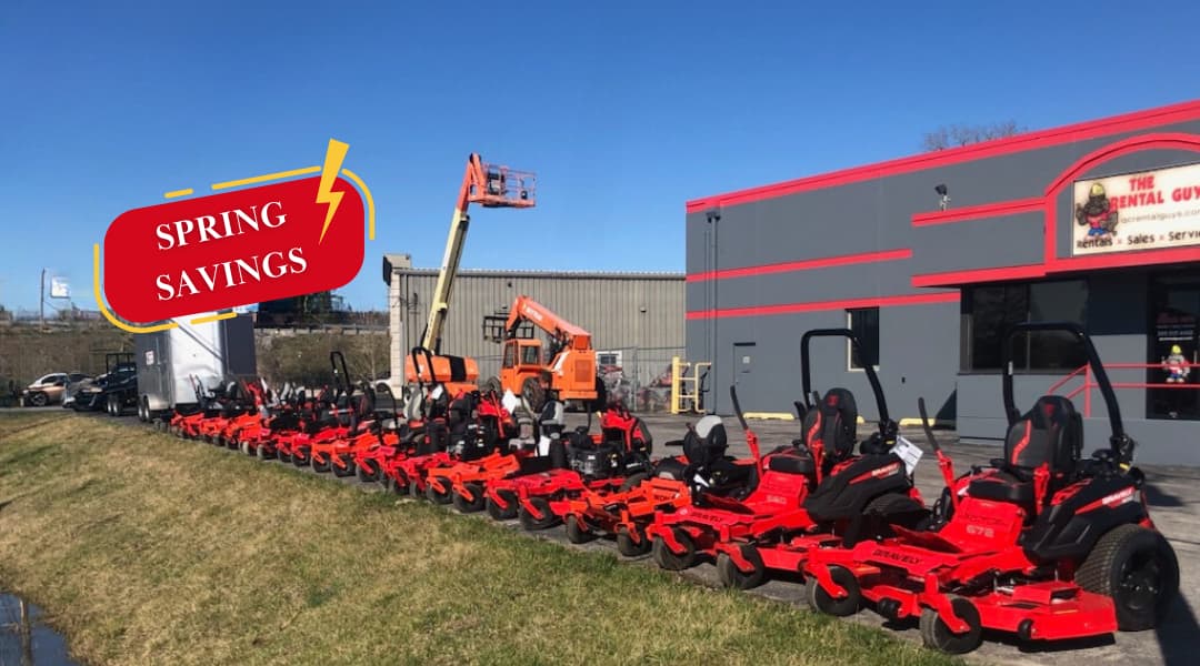The Rental Guys Moline IL Spring Mower Special Sale