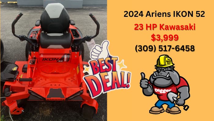 Ariens Ikon 52 The Rental Guys Moline IL Quad Cities Rental Experts 2024 Ariens IKON 52