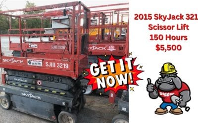 2015 Skyjack 3219 Scissor Lift for Sale – 150 Hours, $5,500