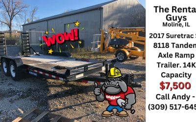 For Sale: 2017 Suretrac ST 8118 Tandem Axle Ramp Trailer – 14K Capacity!