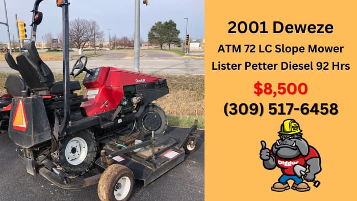 2001 Deweze ATM 72 LC Slope Mower