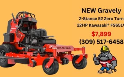 NEW Gravely Z-Stance 52″ Stand-On Mower – 22HP Kawasaki Engine