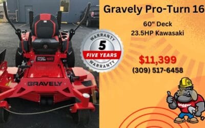 Gravely Pro-Turn 160 β 60″ Deck, 23.5HP Kawasaki β $11,399