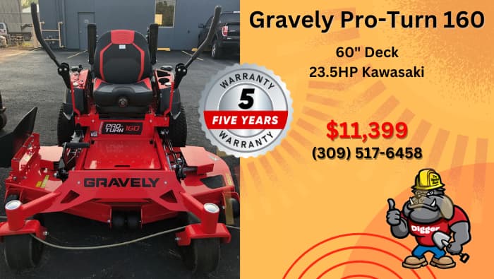 Gravely Pro-Turn 160 Zero Turn Mower for Sale