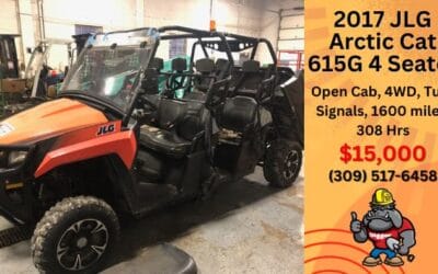 2017 JLG Arctic Cat 615G Utility Cart for Sale – $15,000
