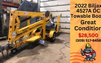 2022 Biljax 4527A DC Towable Boom Lift for Sale – $28,500