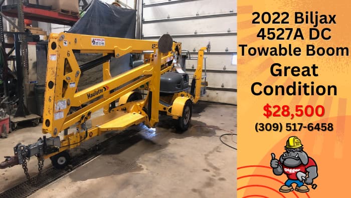 2022 Biljax 4527A DC towable boom lift for sale in Moline Illinois